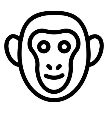 Maymun vektör simgesi