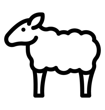 koyun vektör simgesi