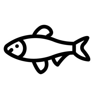 Balık vektör simgesi