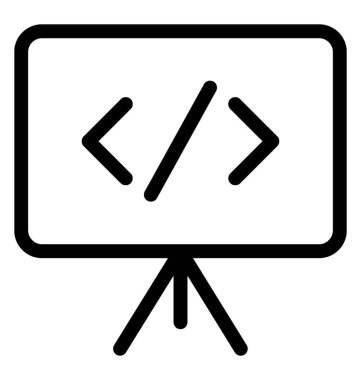 Web sunum vektör simgesi