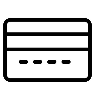 Kredi kartı vektör simgesi