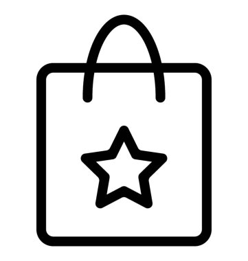 Kadın çantası vektör simgesi