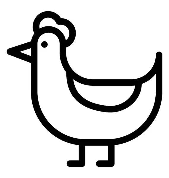 Icône de vecteur de poule — Image vectorielle