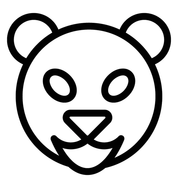 Niedźwiedź wektor ikona — Wektor stockowy