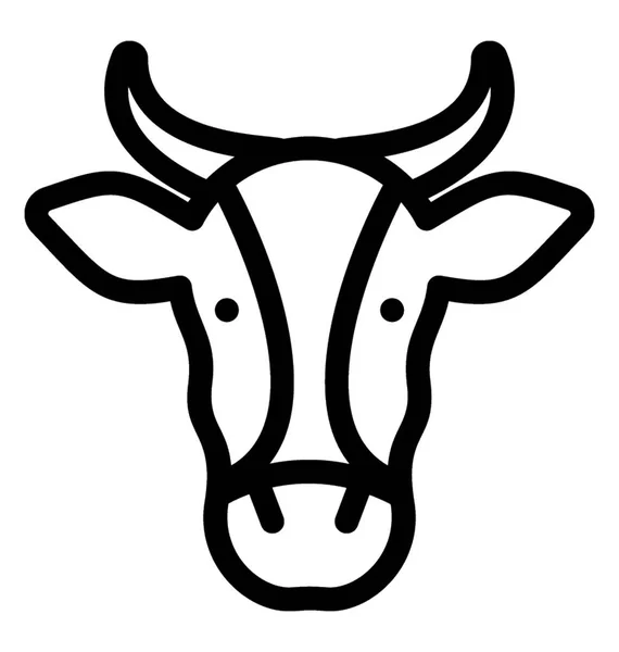 Ícone de vetor Buffalo —  Vetores de Stock