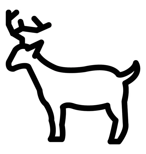 驯鹿矢量图标 — 图库矢量图片