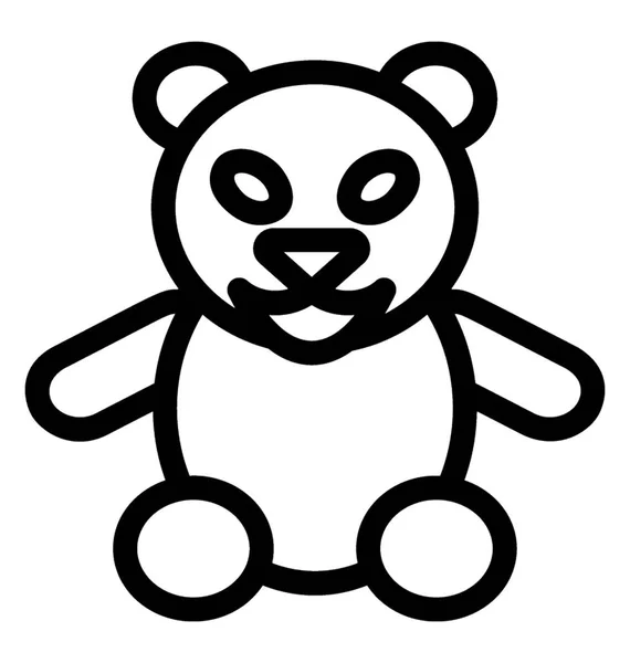 Urso vetor ícone —  Vetores de Stock