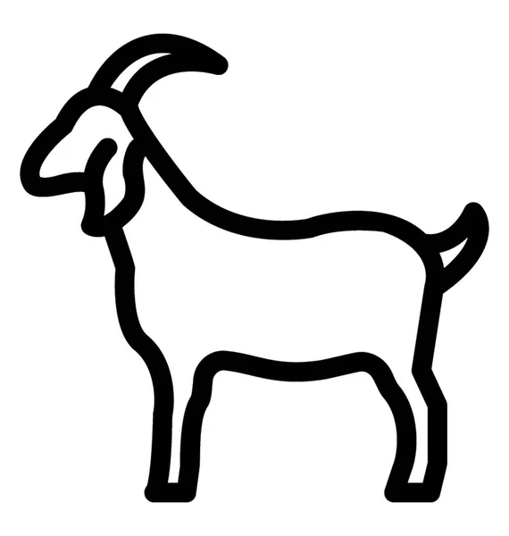 Ícone de vetor de cabra —  Vetores de Stock