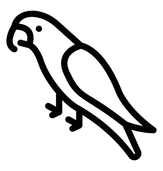 Papegaai vector pictogram — Stockvector