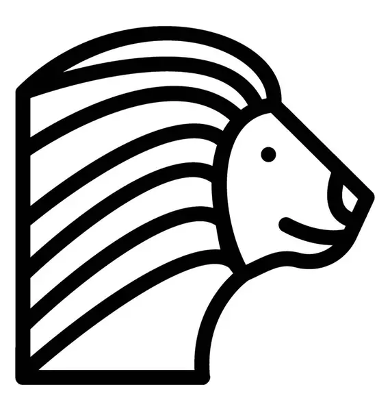 León vector icono — Archivo Imágenes Vectoriales