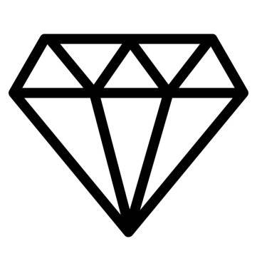 Elmas vektör simgesi