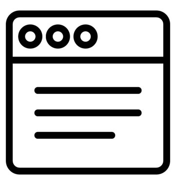 Web düzen vektör simgesi