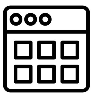 Web düzen vektör simgesi