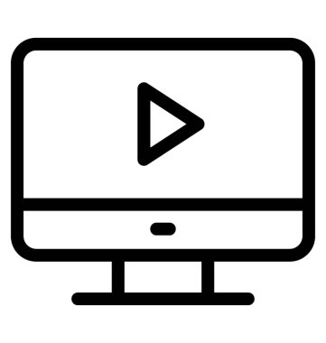 Multimedya vektör simgesi