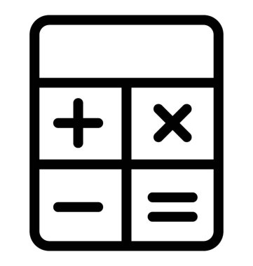 Hesap makinesi vektör simgesi