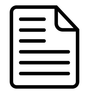 Belge vektör simgesi