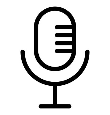 Mikrofon vektör simgesi