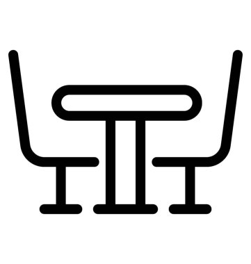 Yemek Masası vektör simgesi