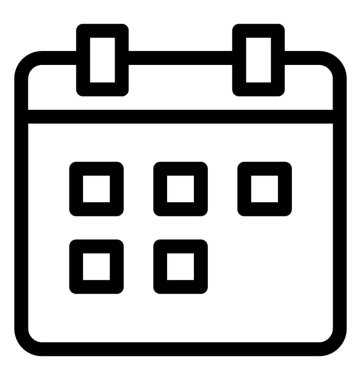 Takvim vektörü simgesi