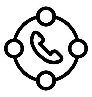 telefon vektör simgesi