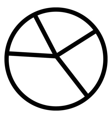 pasta grafiği vektör simgesi