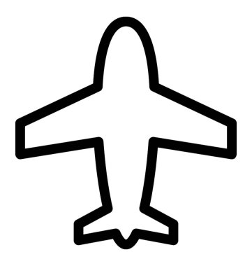 Uçak vektör simgesi