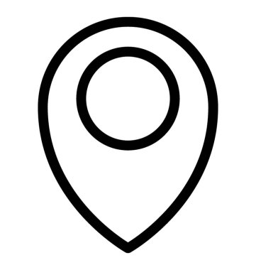 Harita konumu vektör simgesi