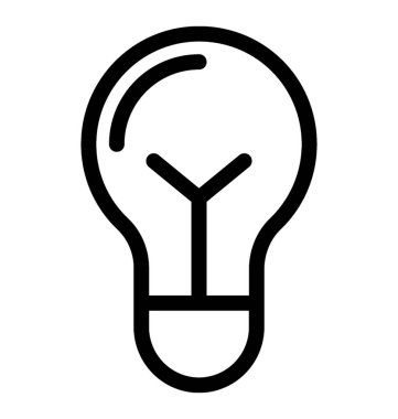 ampul vektör simgesi