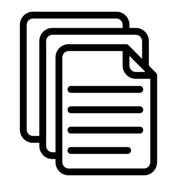 Belgeler vektör simgesi