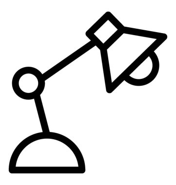 tablo lambası vektör simgesi