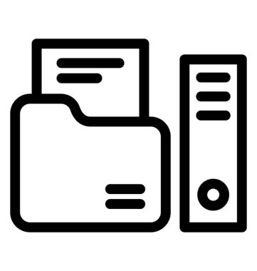 Dosyalar vektör simgesi