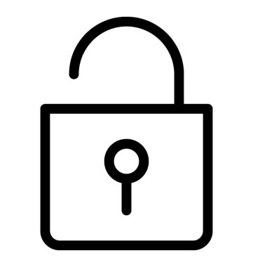 Vektör simgesi kilidini