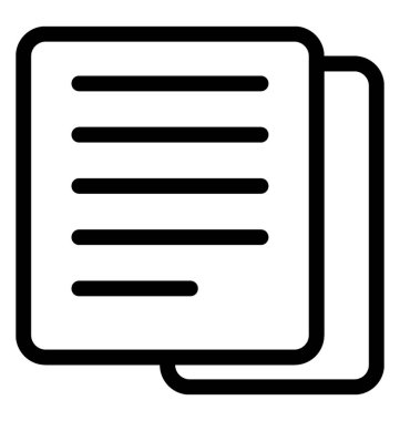 Belgeler vektör simgesi