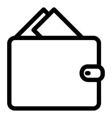 m-cüzdan vektör simgesi