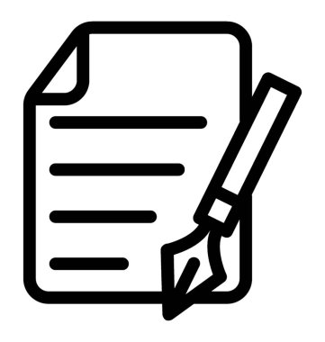 Yazma vektör simgesi