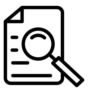 Arama dosya vektör simgesi