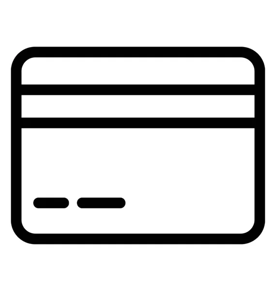 Tarjeta de crédito vector icono — Vector de stock