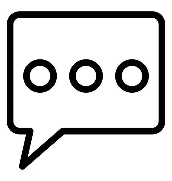 Chat Vector Icon — Stock Vector