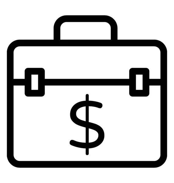 Business Bag Vector Icon — Stock Vector