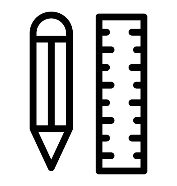 Draft Tool Vector Icon — Stock Vector