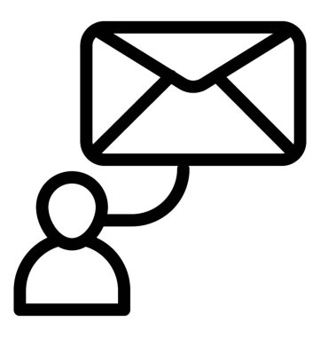 ileti vektör simgesi