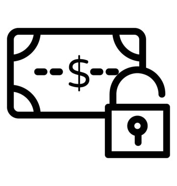 Kart güvenlik vektör simgesi