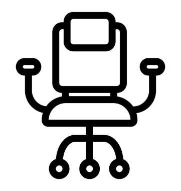 Sandalye vektör simgesi