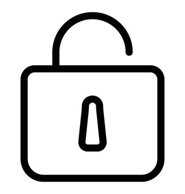 Vektör simgesi kilidini