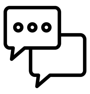 sohbet balonu vektör simgesi