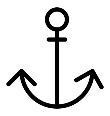 çapa vektör simgesi