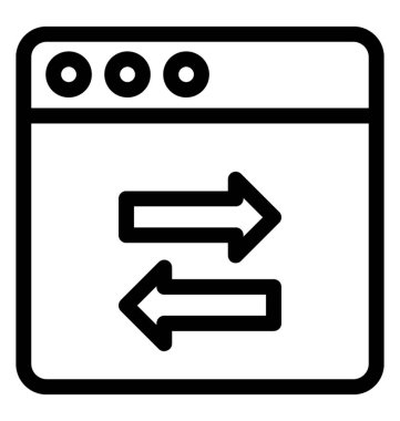 veri değişim vektör simgesi