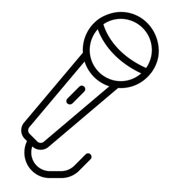 Mikrofon vektör simgesi