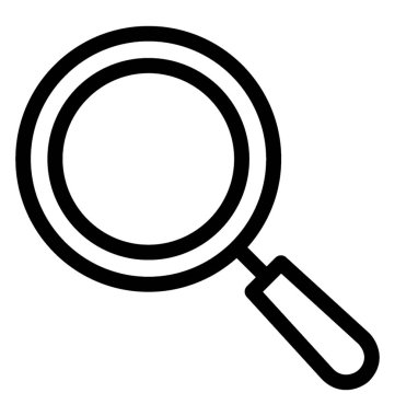 Büyüteç vektör simgesi