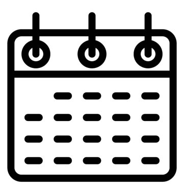 Takvim vektörü simgesi